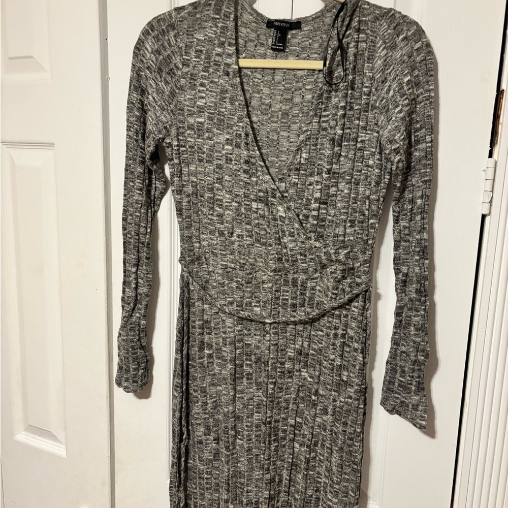 Gray Knit Sweater Dress size large